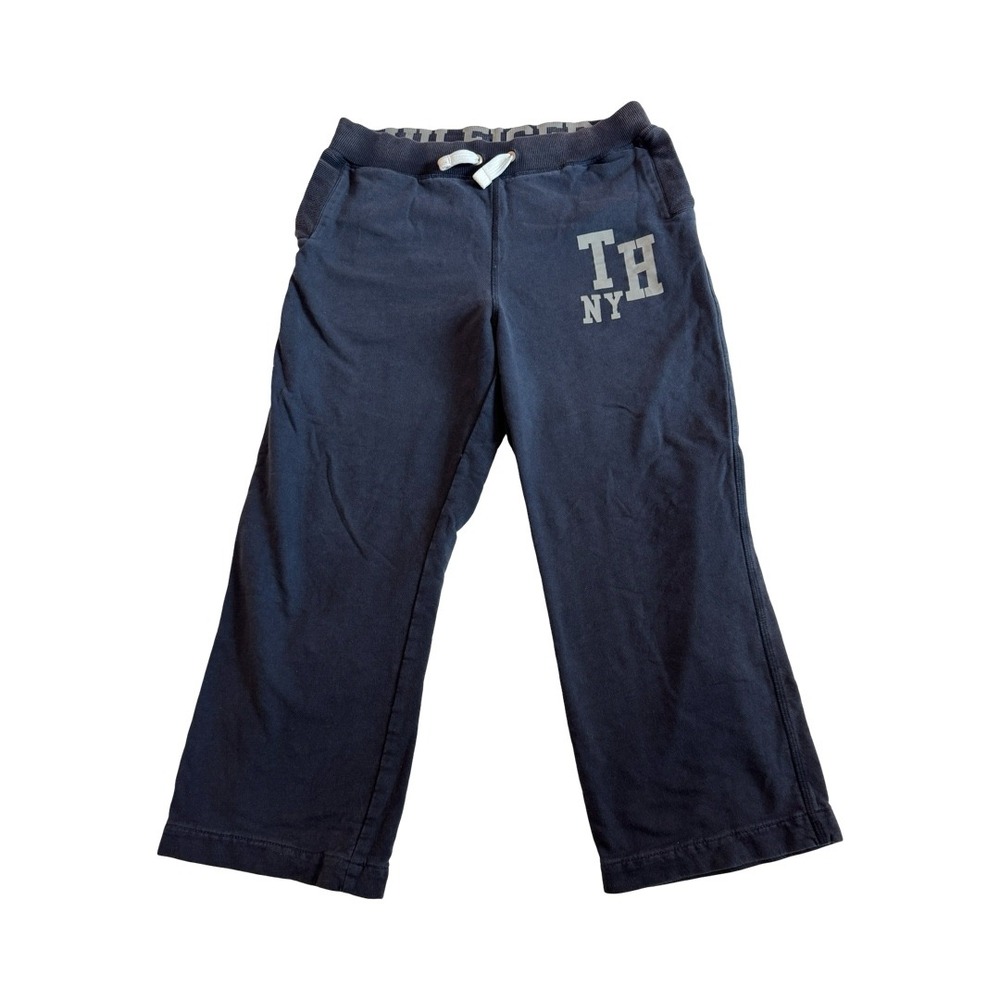 Tommy Hilfiger Women's Navy Blue NY Logo Capri Sweatpants XL 20 Joggers